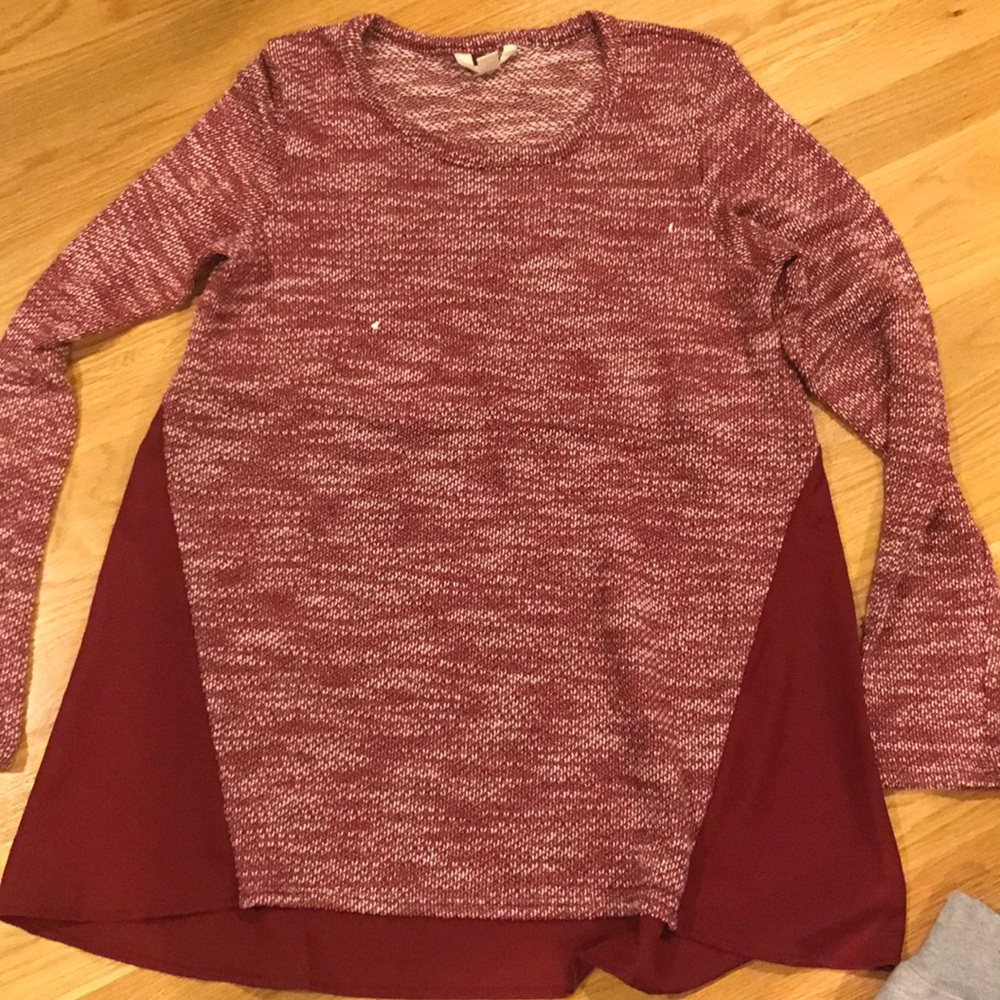 Chiffon back top
